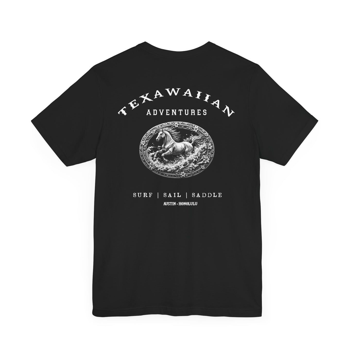 TEXAWAIIAN ADVENTURES - Buckle T Collection - Broken Bone Pony on Bamboo